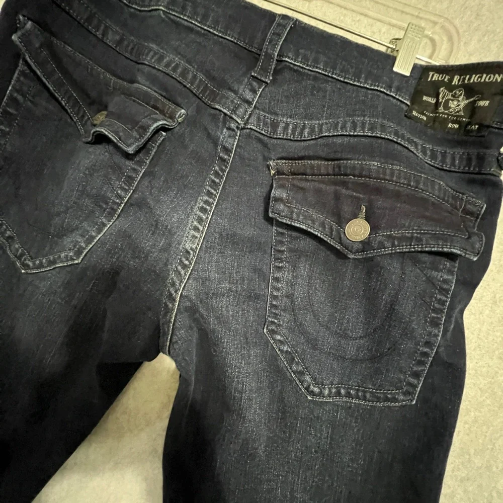 Men's Dark Wash Slim Fit Jeans - True Religion Ricky